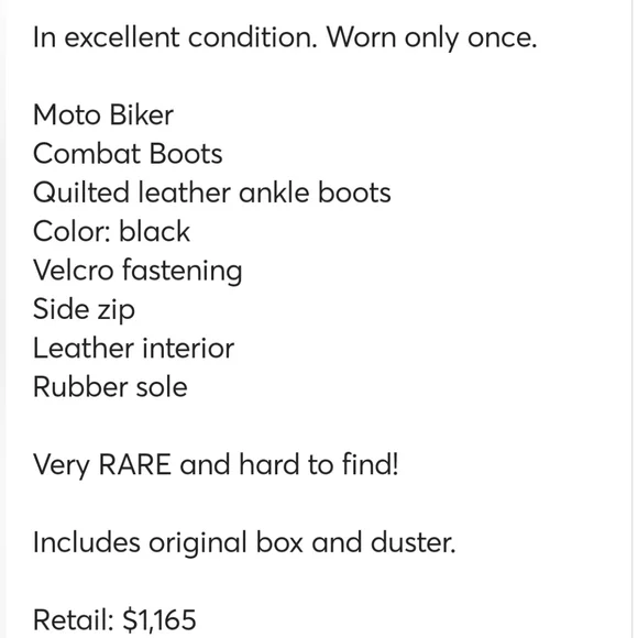 CASADEI Polacco Elite Biker Bootz ▪︎ Sz 37/6.5 ▪︎ Black - Picture 15 of 16